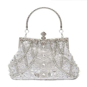 Retro Fashion Luxury Evening Bag Design Rhinestone Glitter Chain Clutch Bags kleedt Bridal Banquet Bag Party envelopzakken