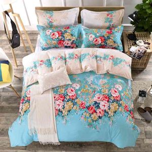 Ensemble de couverture de lit imprimé fleur rétro enfant garçon fille couette adulte enfant draps et taies d'oreiller couette ding 61055 210615