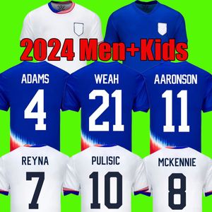 PULISIC Copa 2024 voetbalshirts AARONSON DEST WEAH ACOSTA McKENNIE 24 25 FERREIRA REYNA MORGAN USAS voetbalshirt RAPINOE DUNN jerseys heren uniform kinderkitsets