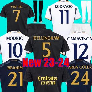 Camiseta de fútbol del Real Madrid 22 23 24 Camisetas BENZEMA VINI JR ALABA MODRIC 2023 2024 camiseta de fútbol Kit de hombre Conjuntos para niños Uniformes