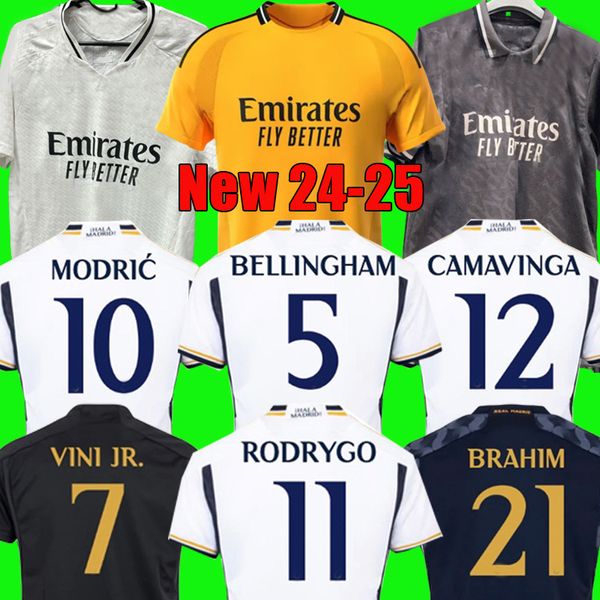 Camiseta de fútbol del Real Madrid 22 23 24 Camisetas BENZEMA VINI JR ALABA MODRIC 2023 2024 camiseta de fútbol Kit de hombre Conjuntos para niños Uniformes