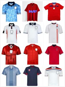 Englands Retro GASCOIGNE SOCCER JERSEY 2008 2010 1989 1980 1990 1992 1994 2002 1996 maillot de football à domicile ROONEY OWEN 1982 KEEGAN McDERMOTT Shearer 1998 maillots