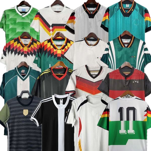 Retro Germanys World Cup 1990 1998 1988 1996 Littbarski Ballack Soccer Jersey Klinsmann Football Shirts Kalkbrenner 1996 2004 Matthaus Hassler Bierhoff Klose