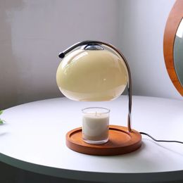 Lampe de Table en verre rétro aromathérapie chandelier lampe chambre chevet atmosphère lampe de bureau étude bureau maison bougie chauffe lampe 240131