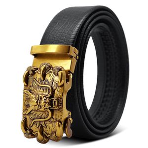 Retro oro bibcock hebilla automática cinturón hombre diseñador cinturón moda antiguo hacer viejo cinturón de jeans