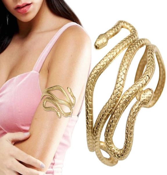 Retro Gold Greek Roman Laurel Bracelet Bracelet Bracelet Upper ARM BRAUDE Festival Bridal Belly Dance bijoux Q071745927695469745