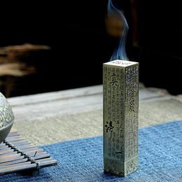 Brûleur d'encens Vertical en forme de cœur rétro, brûleur d'encens Vertical en bois de santal, Tube d'encens pour Temple de maison