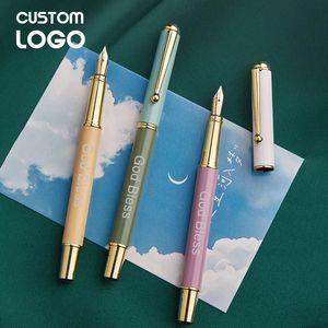 Retro Highvalue Pen Creative Simple Fountain Custom School Teacher Personnalité Personnalité Student Patenery Office Supplies 240428