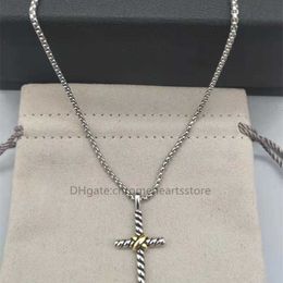 Rétro Hip Hop Hommes Designer Off Cross Colliers Collier À La Mode Or 18K Plaqué Bijoux X Pendentif De Luxe Pour Bijoux Fête Anniversaire Cadeau En Gros