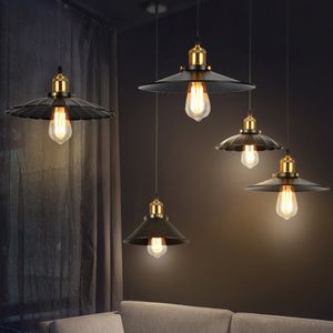 Retro industriële gesuspendeerd plafond hanglamp armaturen metalen vintage lamplampenkappen voor kookeiland Restaurant Loft Bar