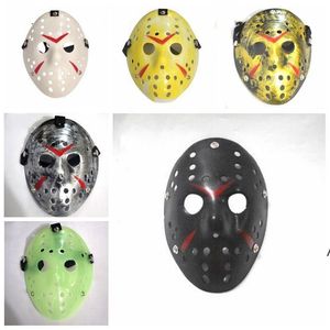 Retro Jason Mask Bronze Halloween Cosplay Costume Masquerade Masks Horror Funny Face Mask Hockey Party Easter Festival Supplie RRB14389