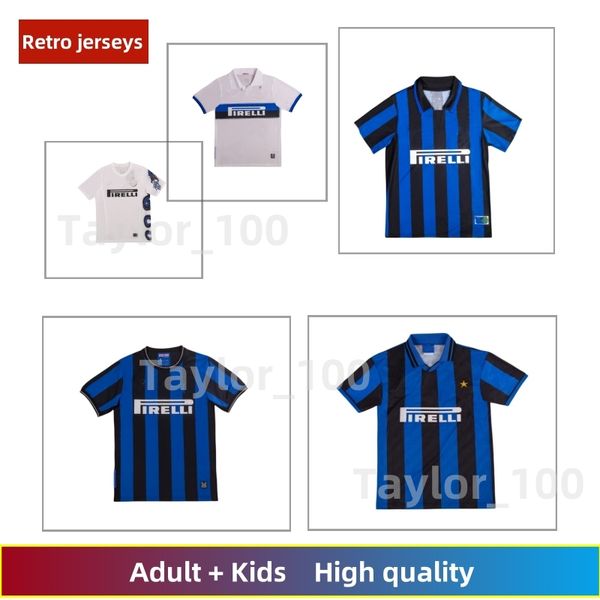 Camisetas retro97 98 99 01 02 03 djorkaeff baggio adriano milan 10 11 07 08 09 inter batistuta zamorano en casa