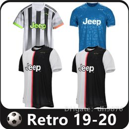 Retro Juve 18 19 20 21 Ronaldo Chiellini Dybala Soccer Jerseys de Ligt Matuidi Bonucci D.Costa Bernardeschi Pjanic Football Shirt
