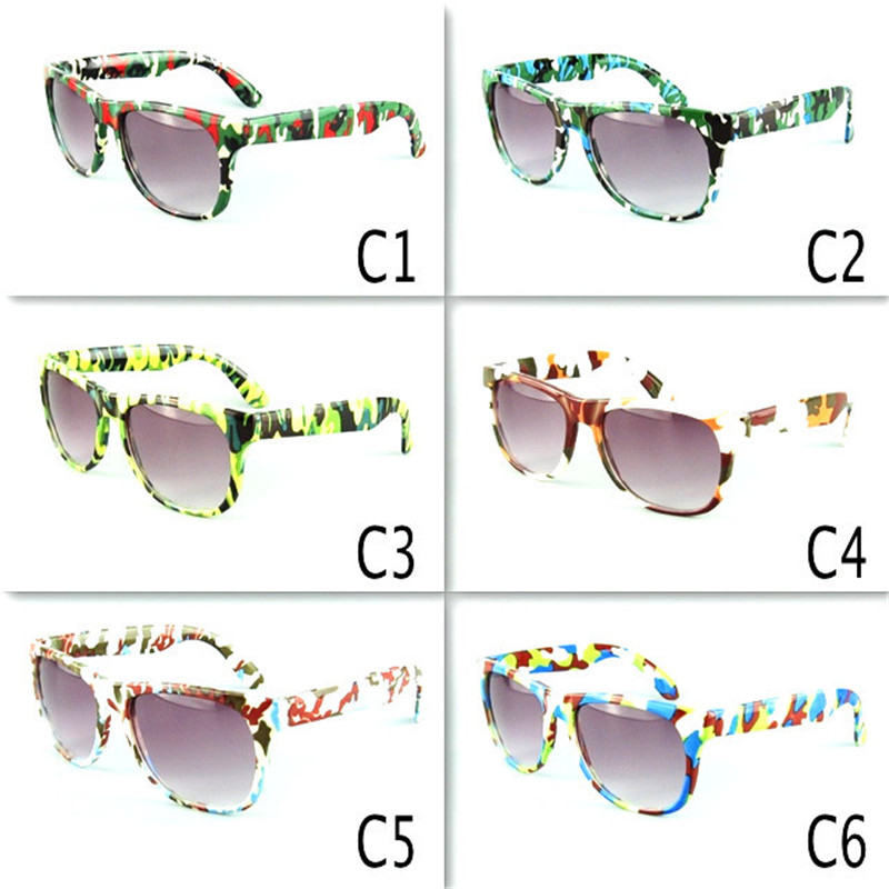Retro Kids Camouflage Sunglasses Oculos Boys Girls Eyeglasses Children Sports Eyewear Baby Gafas UV400 Factory Direct ST396