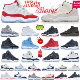 Cherry 11s XI Niños Zapatos para niños 11 niños baloncesto Jumpman zapato DMP Bred Cool Grey zapatilla de deporte negra Chicago diseñador entrenadores militares bebé jóvenes niños pequeños bebés