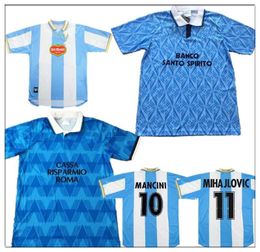 Retro lazio Maglia da calcio 89 91 Lazio INZAGHI IMMOBILE STAM SERGEJ LULIC LUIS ALBERTO Maglie da calcio 1999 00 calcio FAVALLI BOKSIC SALAS