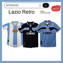 Retro LAZIO voetbalshirts NEDVED SIMEONE SALAS GASCOIGNE voetbalshirt VERON CRESPO NESTA 89 90 91 92 93 98 99 00 100TH HOTSOCCER
