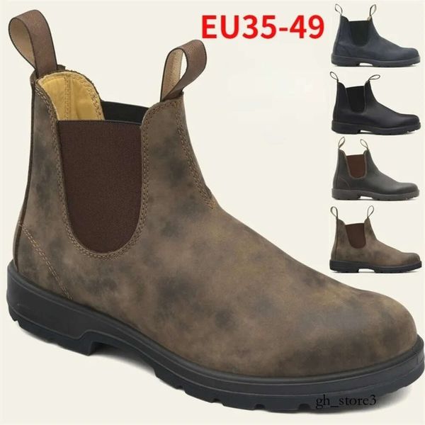 Men de cuero retro Boot Chelsea Handmade Winumn Winter Shoes informal cómodo unisex Boots Zapatos de Hombre 220720 129