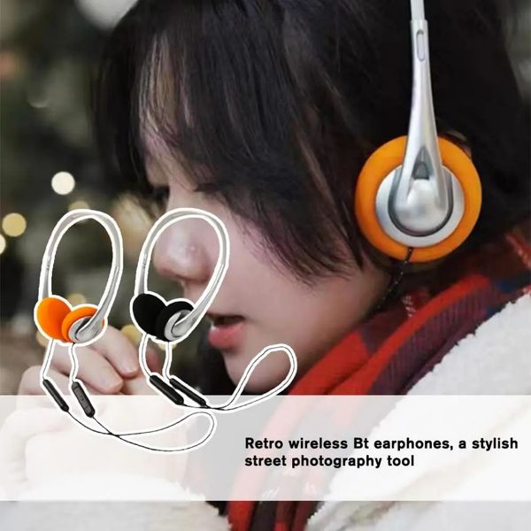 Rétro léger 50g Bluetooth casque sans fil casque sur-oreille Vintage écouteur pliable Portable enfants casque décoration mode Photo accessoires