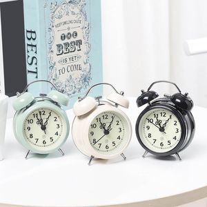 Retro Loud Alarm Double Bell Snooze pour les horloges de temps pour les élèves à la maison Décoration de chambre d'enfants