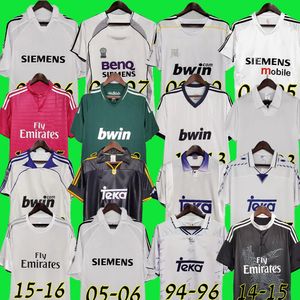 Retro Madrid Soccer Jersey 94 96 97 98 99 Football Shirts Sergio Ramos 01 02 03 04 Ronaldo Zidane Beckham 05 06 Raul Robinho 07 08 09 10 12 13 14 15 Vintage Real Beckham