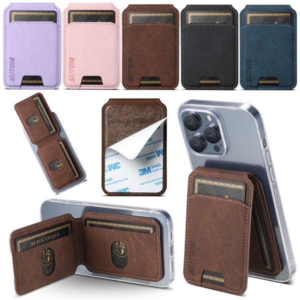 Étui en cuir de grain de Litchi magnétique rétro pour iPhone Samsung LG Nokia Google Xiaomi Redmi Motorola Sony téléphone portable universel plusieurs emplacements pour cartes portefeuille support coque