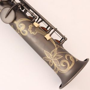 Retro matte originele 54 structuur B-sleutel professionele hoge saxofoon antieke pull-type ambachtelijke professionele toon sax 00