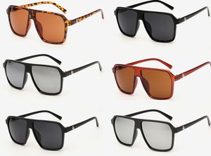 Lunettes de soleil rétro Vintage pour hommes et femmes, grandes lunettes de styliste de mode, lunettes de loisirs réfléchissantes, monture surdimensionnée, 12 pièces/lot