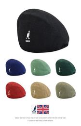 Retro Men Women Kangools Bérets Hat Mesh Tramers décontracté Dome Hollow Breathable Hats Ins Broidy Hat Cap 2112279744541