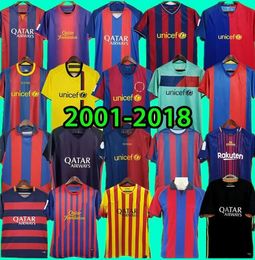 Retro MESSIS camisetas de fútbol BarCelonas 2005 2006 2007 2008 2009 2010 2011 2012 2013 Camisa vintage RONALDINHO XAVI A.INIESTA HENRY 14 15 16 17 JERSEYS de fútbol