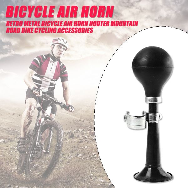 Bicicleta de metal retro Air Horn Hooter Mountain Road Bike Advertencia de Metal Bell Bell Bell Belling Ciclismo Alarma Alarma Anillo de bicicleta