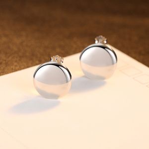 Rétro miroir Design boucles d'oreilles rondes femmes mode marque de luxe placage or 18 carats s925 boucles d'oreilles en argent charmant Sexy femme bijoux de fête de mariage cadeau haut de gamme