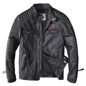 Retro motorfiets leren jas voor mannen punkstijl mannelijke bomber jas zakken kleren lente aUutmn kleding plus maat zwarte tops 5xl