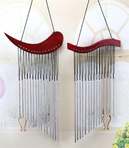 Retro Multi-Tube Wind Chimes Log bois massif Bells suspendus DÉCORS D'ANNIVERSIONNE