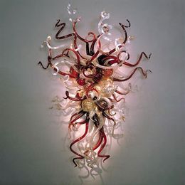 Lampes de Murano rétro applique soufflée à la main décoration Style américain lampe de mur d'art en verre coloré pour la maison el296l