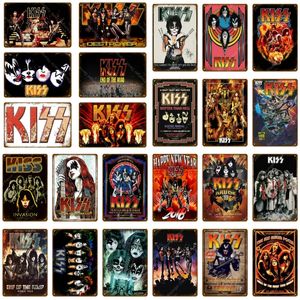 Retro Music Rock Art Painting Metal Signs Vintage Poster Band Plaque Wall Sticker Home Decoratie Classic Painting Plate Bar Club Decor Tin Plaque Maat 30x20cm W02