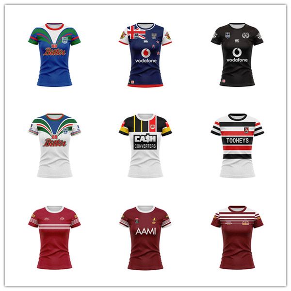 Rétro Nouvelle-Zélande Warriors Roosters Reds QLD Maroons Gold Coast Seagulls Rugby Chemises Vêtements de sport pour femmes Sweat-shirts d'extérieur T-shirts