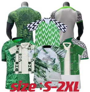 Retro Nigeriaanse 2024 2025 Speler Fans Voetbalshirts OSIMHEN 18 19 22 23 24 25 Retro voetbalshirt OKOCHA SIMON LOOKMAN IHEANACHO thuis weg 3e voetbalshirt