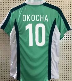 Retro NigeRias 1994 thuisvoetbalshirts 1996 Kanu Okocha Finidi Nwogu de foot Kit Vintage voetbal JERSEY Klassiek uitvoetbalshirt uniformversie 1998 heren maat s-xxl