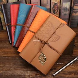 Retro Notebook Diary Notepad Literature PU Leather Note Book Papeursery Gifts Traveler Journal Planners Office School fournit 240420