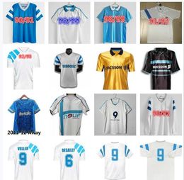 Maillots de football Marseille Retro Ribery 1990 1991 1992 1993 1998 1999 2000 2003 2004 2005 2006 DESAILLY DROGBA L.BLANC BARTHEZ NASRI Gallas maillot de football classique