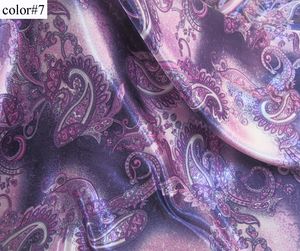 Retro Paisley Pattern tissu Silky Soft Satin Charmeuse Matricedings Materials