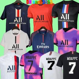 Retro Paris Classic 18 19 20 21 Jerseys de fútbol Verratti di Maria Lavezzi Draxler Cavani Kimpembe Mbappe T.Silva Dani Alves Matuidi Lucas Camisa de fútbol