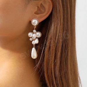 Retro Pearl Dangle Earings Water Drop Style Fashion Sweet Earrings For Women Gifts Sieraden