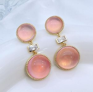 Boucles d'oreilles rétro roses rondes en argent avec un Design médiéval, Style polyvalent, petites et simples, boucles d'oreilles douces pour femmes et filles, bijoux