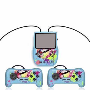 Retro Draagbare Mini Handheld Video Game Consoles Can Opslaan 520 Games Game Player 8-bit 3.5 Inch Kleur LCD-scherm Display Ondersteuning Dubbele Speel Dual Gamepad Fo Kids Gift