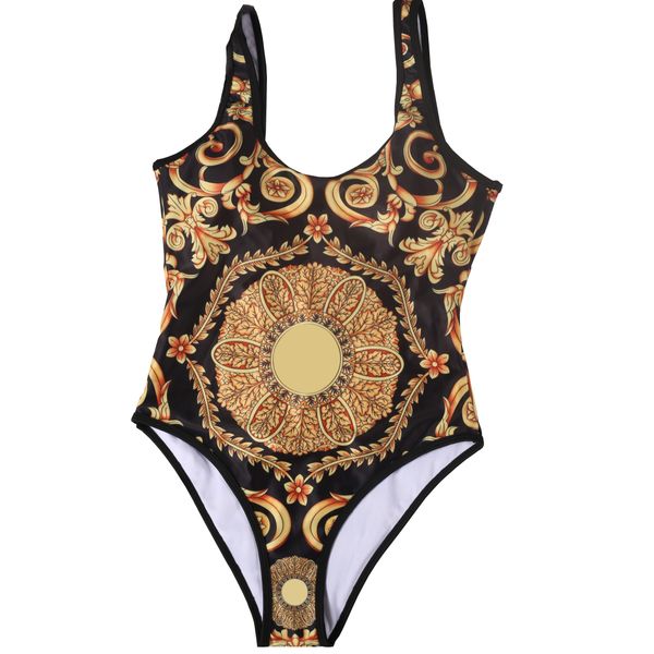 Rétro imprimé une pièce maillots de bain femmes rembourré Biquinis été vacances plage natation maillot de bain printemps chaud maillot de bain