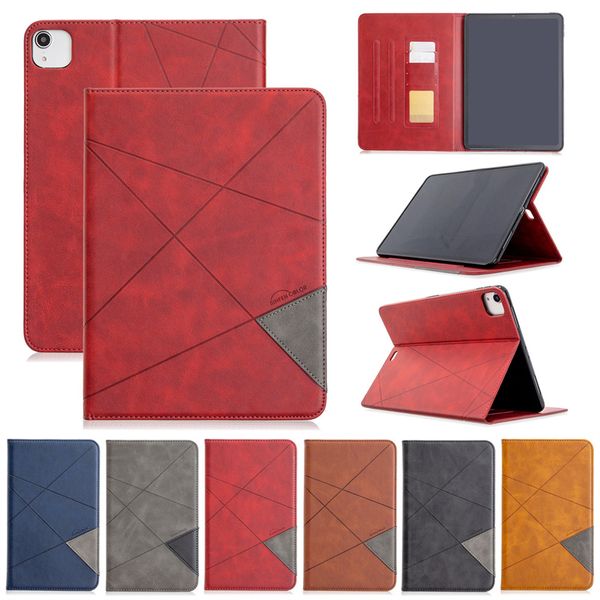 Étui rétro en cuir PU pour iPad 2022 10.2 9.7 Air 10.9 Pro 10.5 11 8e 7e 9e Mini 1 2 3 4 5 6 Emplacements pour cartes à puce Folio Stand Cover Capa