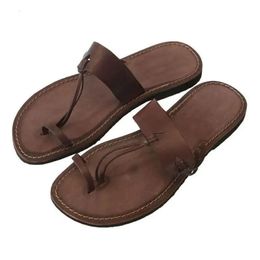Retro sandalias sandalen para hombre zapatos informales de playa verano planas gladiador neutro zapatillas desandals sa 138