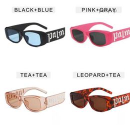 Lunettes de soleil rétro à petite monture pour femmes avec panneau haut de gamme Design lettres hommes lunettes rétro personnalisées TUPI